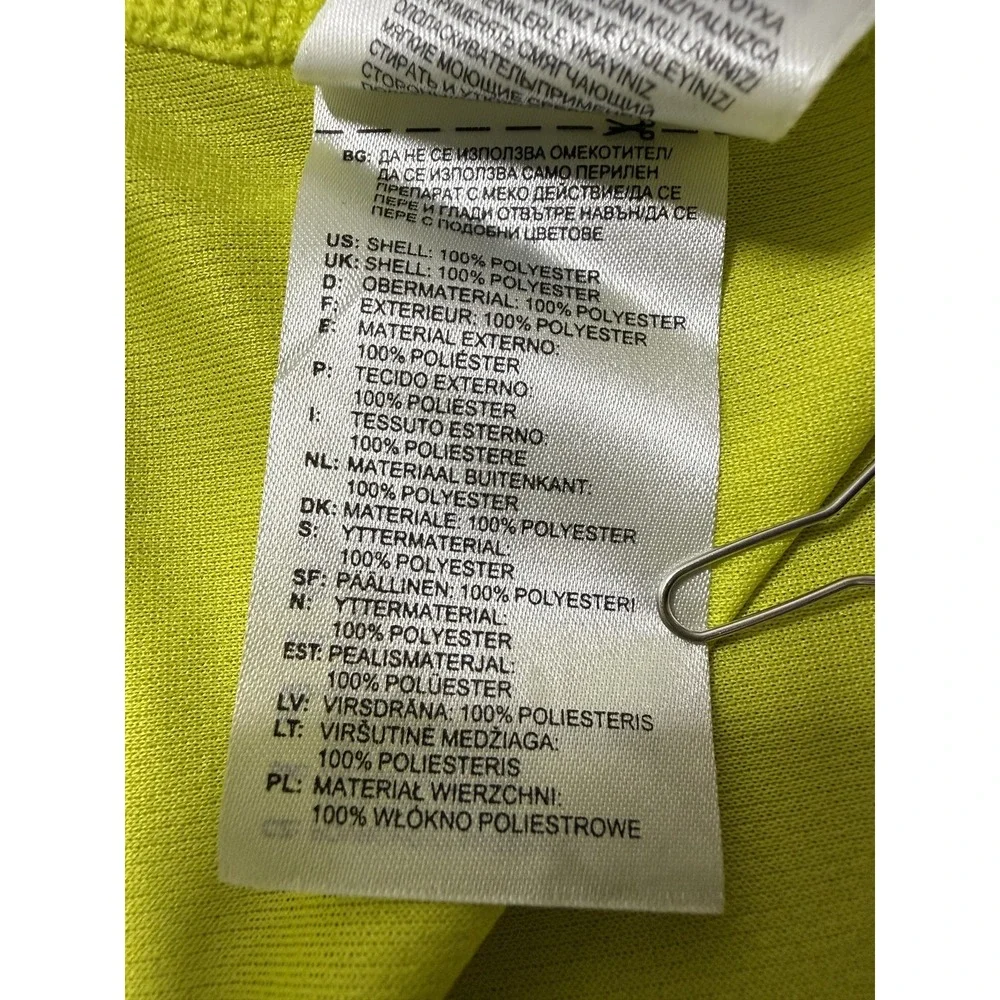 NWT Adidas Climalite Response Shirt Mens 2XL Yellow Long Sleeve Crewneck Running